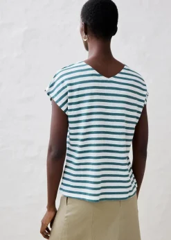 Damen bonprix Shirts & Tops|Premium|Shirt aus reinem Leinen mit Fledermausärmeln