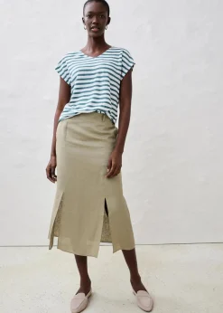 Damen bonprix Shirts & Tops|Premium|Shirt aus reinem Leinen mit Fledermausärmeln