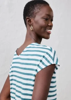 Damen bonprix Shirts & Tops|Premium|Shirt aus reinem Leinen mit Fledermausärmeln