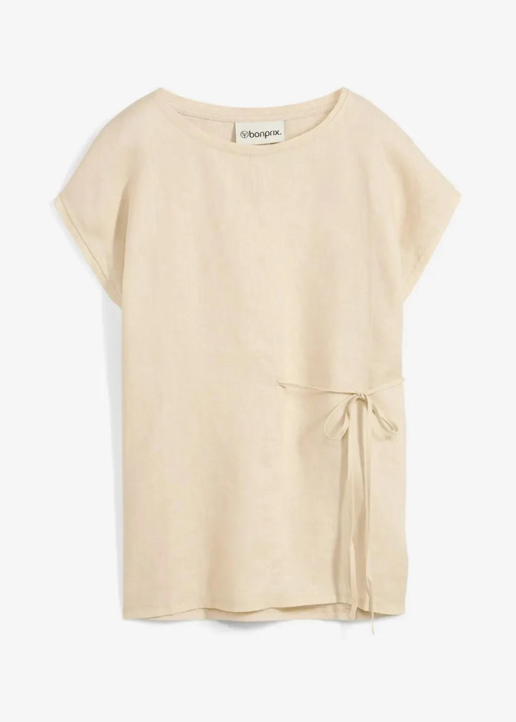 New Shirt aus reinem Leinen mit Webbesatz Damen Premium|Shirts & Tops