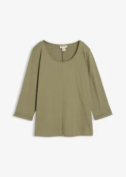 Damen bonprix Shirts & Tops|Nachhaltigere Materialien|Shirt aus reiner Baumwolle