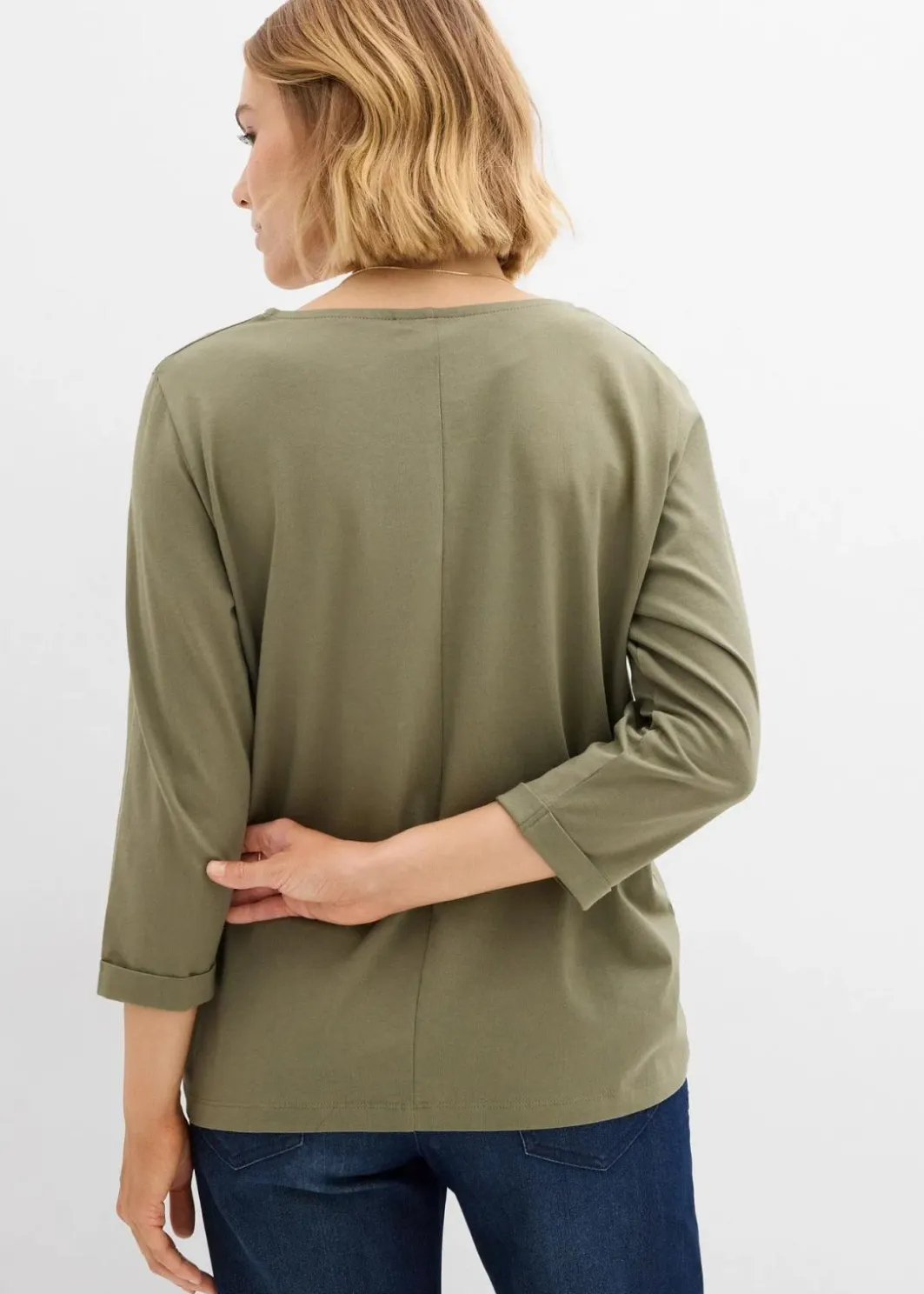 Damen bonprix Shirts & Tops|Nachhaltigere Materialien|Shirt aus reiner Baumwolle