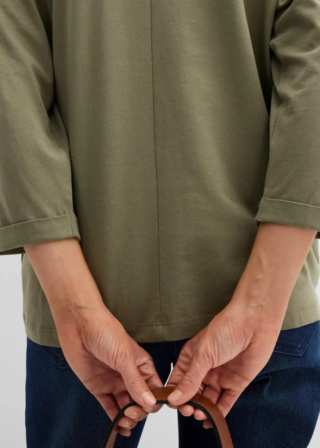 Damen bonprix Shirts & Tops|Nachhaltigere Materialien|Shirt aus reiner Baumwolle
