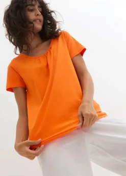 Best Shirt aus reiner Baumwolle, Kurzarm Damen Shirts & Tops