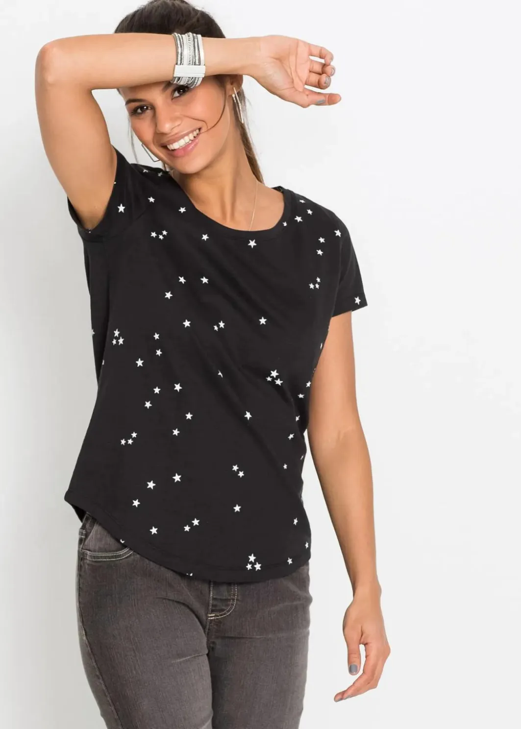 Damen bonprix Shirts & Tops|Shirt aus reiner Baumwolle