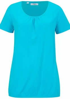 Discount Shirt aus reiner Baumwolle, Kurzarm Damen Shirts & Tops