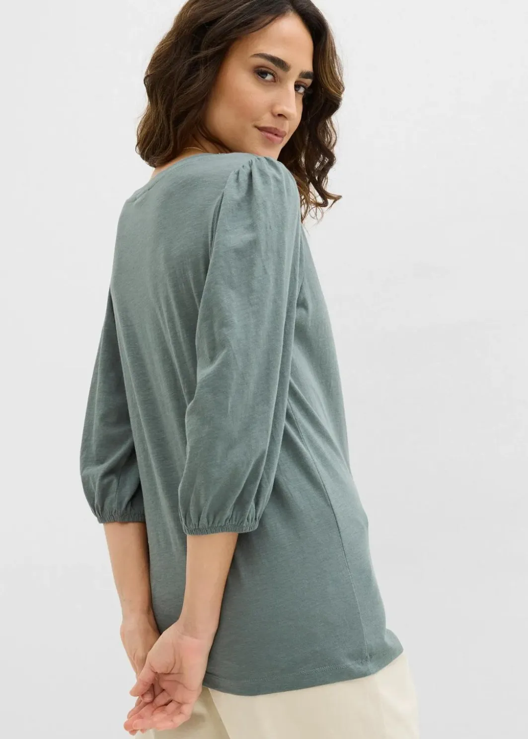 Damen bonprix Shirts & Tops|Nachhaltigere Materialien|Shirt aus reiner Baumwolle