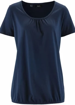 Clearance Shirt aus reiner Baumwolle, Kurzarm Damen Shirts & Tops