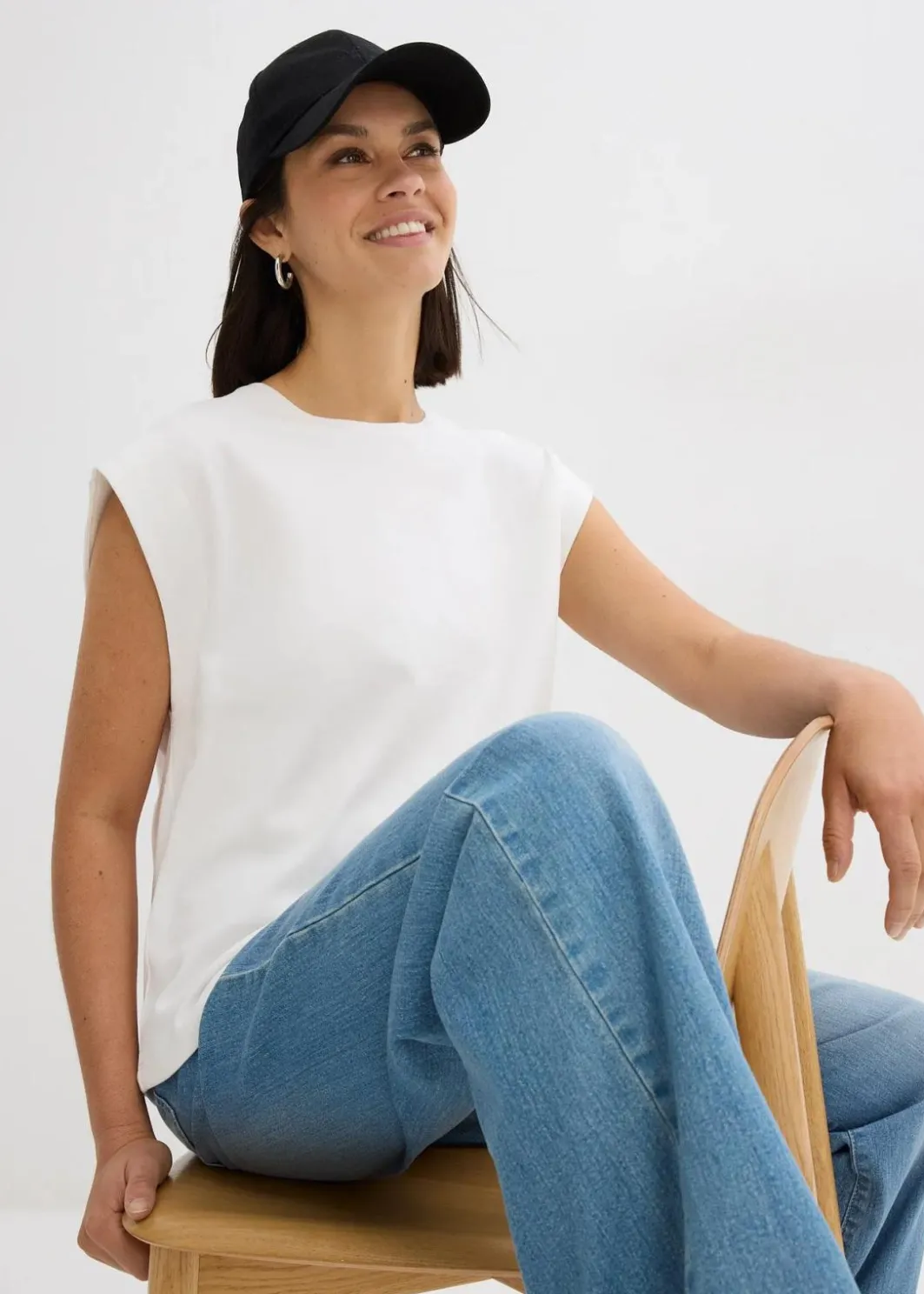 Damen bonprix Nachhaltigere Materialien|Shirts & Tops|Shirt aus reiner Bio-Baumwolle