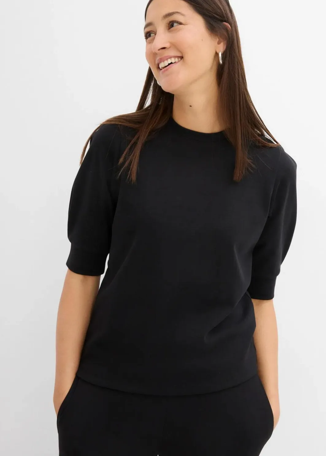 Damen bonprix Nachhaltigere Materialien|Shirts & Tops|Shirt aus reiner Bio-Baumwolle