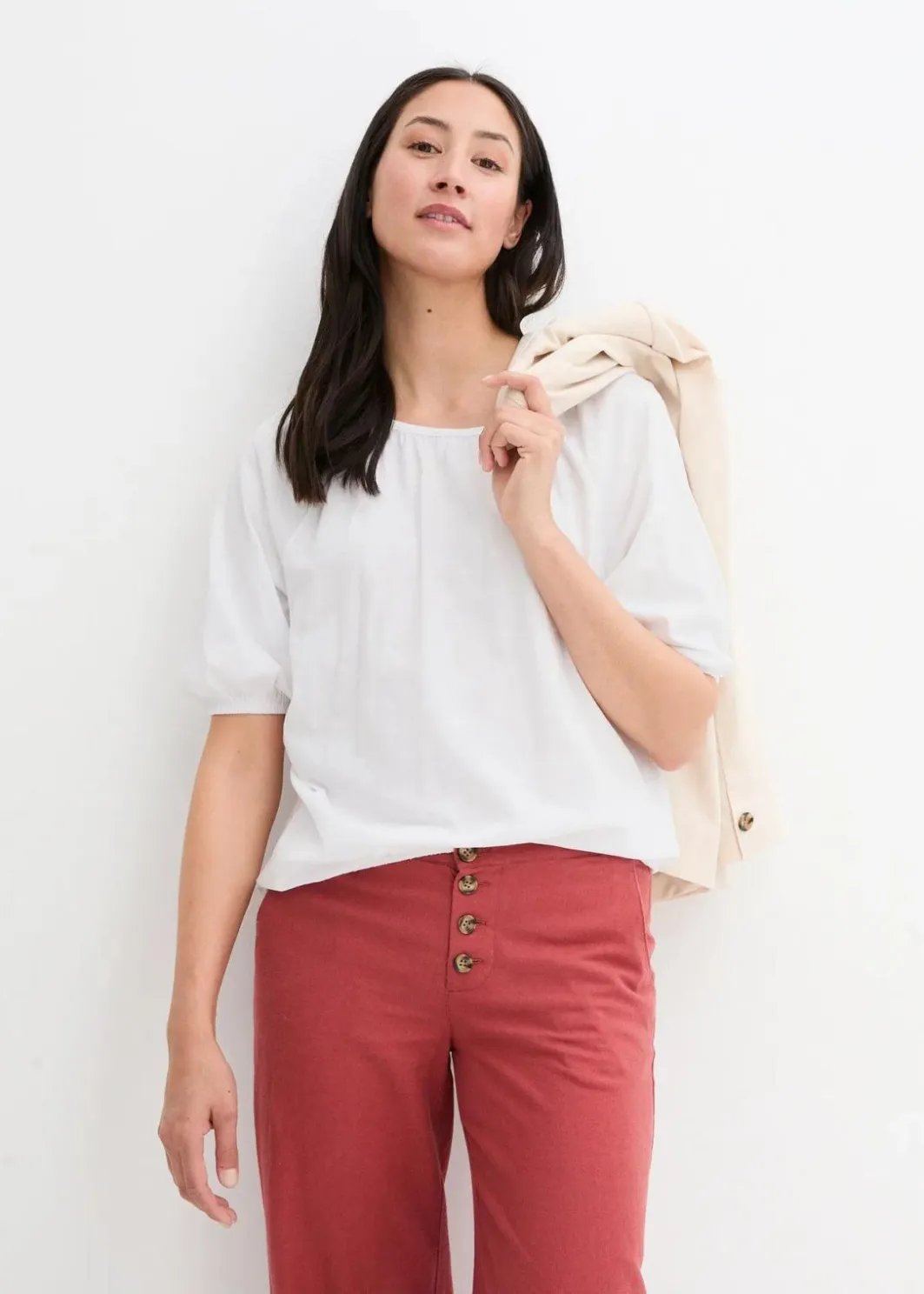 Online Shirt aus reiner Bio-Baumwolle Damen Nachhaltigere Materialien|Shirts & Tops