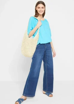 Damen bonprix Nachhaltigere Materialien|Shirts & Tops|Shirt aus reiner Bio-Baumwolle