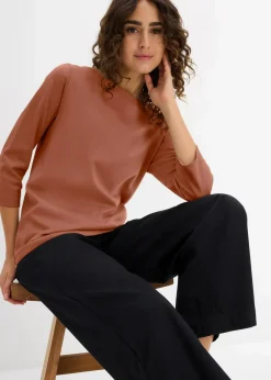 Damen bonprix Nachhaltigere Materialien|Shirts & Tops|Shirt aus reiner schwerer Bio-Baumwolle