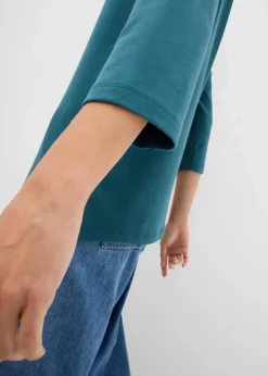 Damen bonprix Nachhaltigere Materialien|Shirts & Tops|Shirt aus reiner schwerer Bio-Baumwolle