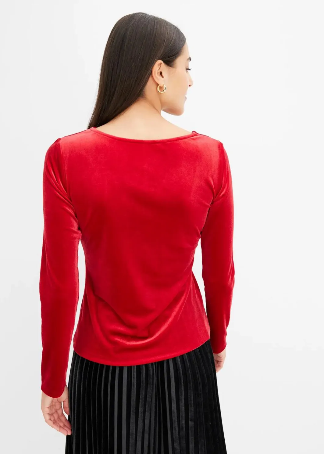 Damen bonprix Shirts & Tops|Shirt aus softem Samt