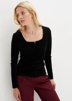 Damen bonprix Shirts & Tops|Shirt aus softem Samt