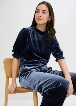 Damen bonprix Shirts & Tops|Shirt aus softem Samt