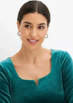 Damen bonprix Shirts & Tops|Shirt aus softem Samt