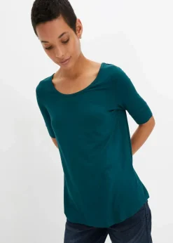 Damen bonprix Shirts & Tops|Basics|Shirt aus softem Viskose-Mix