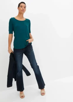 Damen bonprix Shirts & Tops|Basics|Shirt aus softem Viskose-Mix