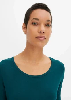 Damen bonprix Shirts & Tops|Basics|Shirt aus softem Viskose-Mix