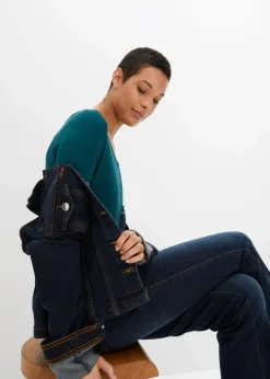 Damen bonprix Shirts & Tops|Basics|Shirt aus softem Viskose-Mix