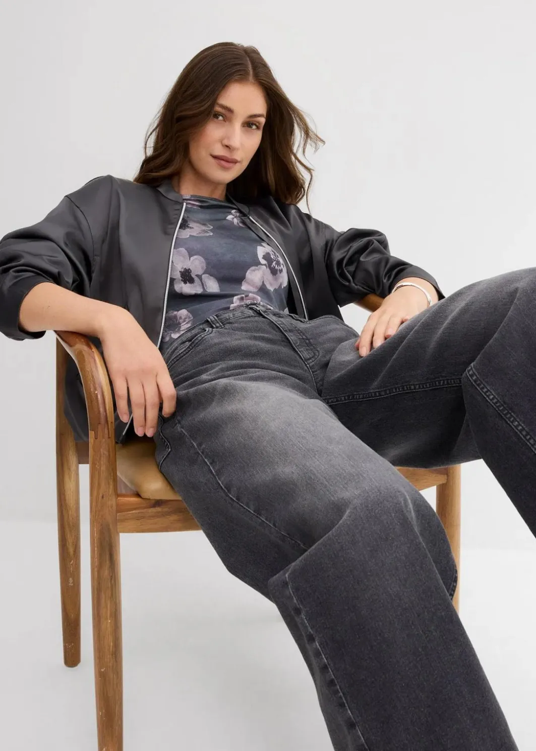 Damen bonprix Shirts & Tops|Nachhaltigere Materialien|Shirt aus softem Viskose-Mix