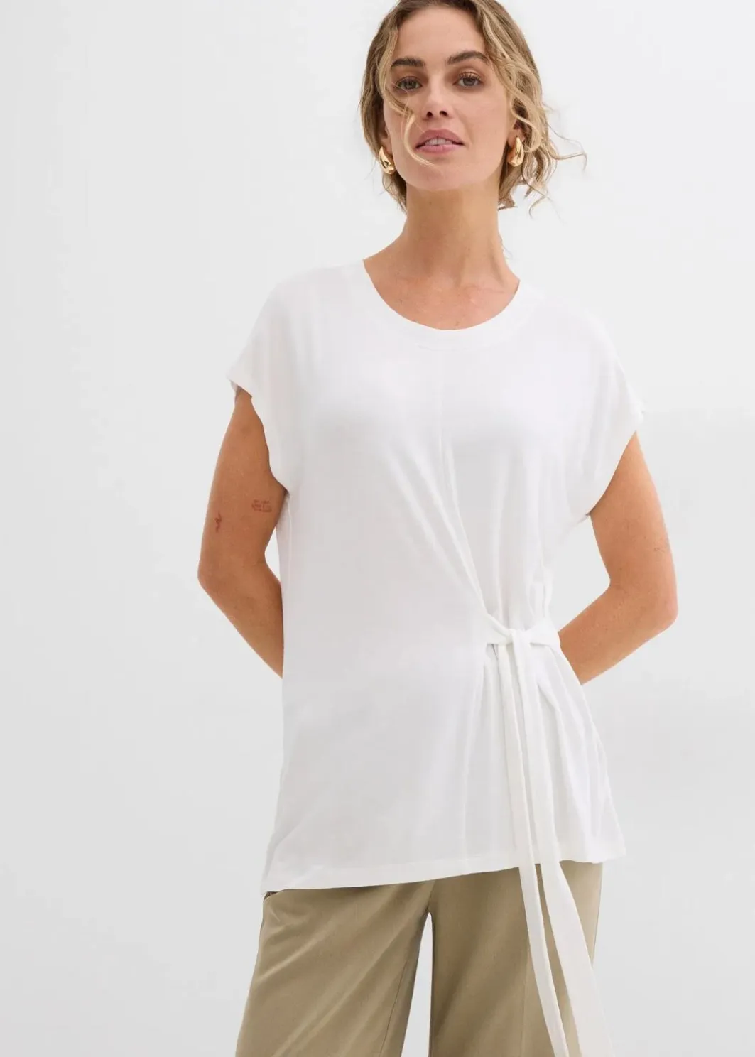 Damen bonprix Shirts & Tops|Shirt aus softem Viskose-Mix