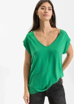 Damen bonprix Shirts & Tops|Nachhaltigere Materialien|Shirt aus softem Viskose-Mix