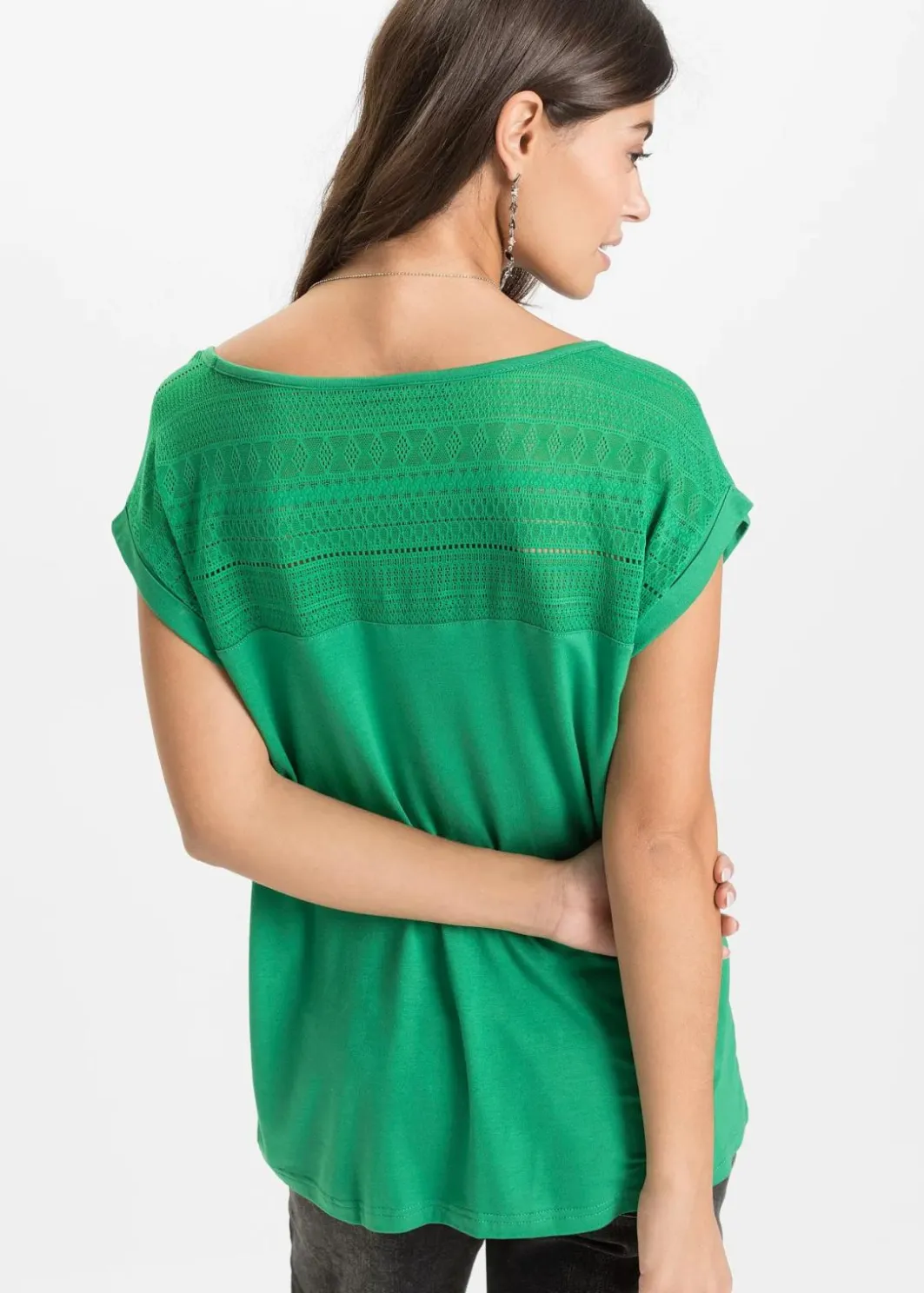 Damen bonprix Shirts & Tops|Nachhaltigere Materialien|Shirt aus softem Viskose-Mix