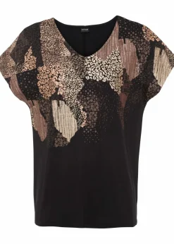 Damen bonprix Nachhaltigere Materialien|Shirts & Tops|Shirt aus softem Viskose-Mix