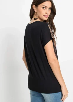 Damen bonprix Nachhaltigere Materialien|Shirts & Tops|Shirt aus softem Viskose-Mix