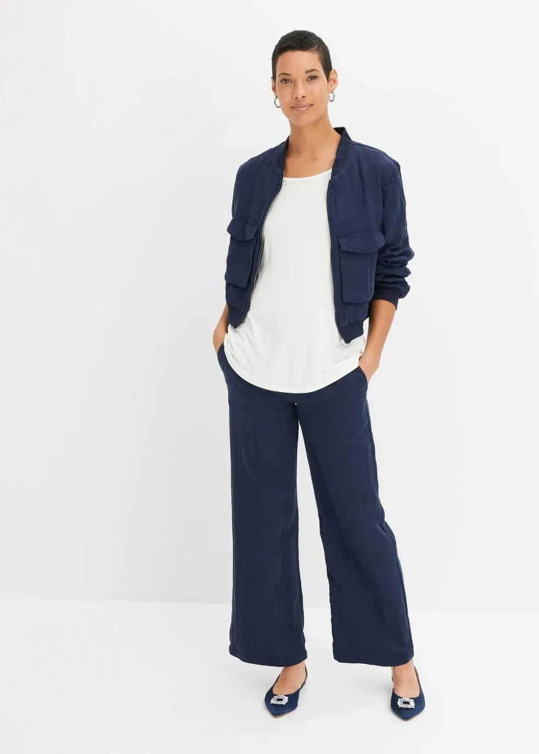 Damen bonprix Shirts & Tops|Basics|Shirt aus softem Viskose-Mix