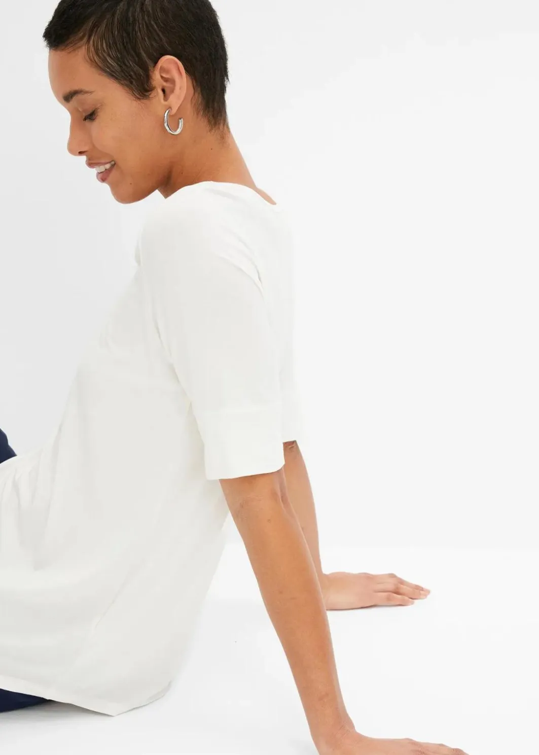 Damen bonprix Shirts & Tops|Basics|Shirt aus softem Viskose-Mix