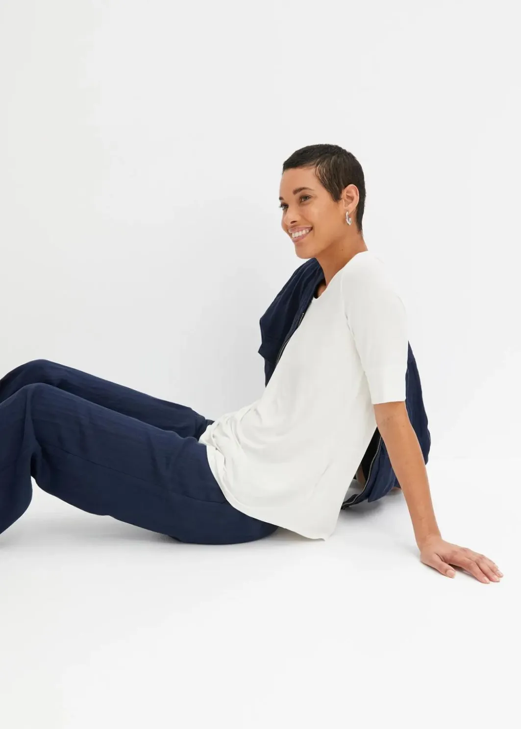 Damen bonprix Shirts & Tops|Basics|Shirt aus softem Viskose-Mix