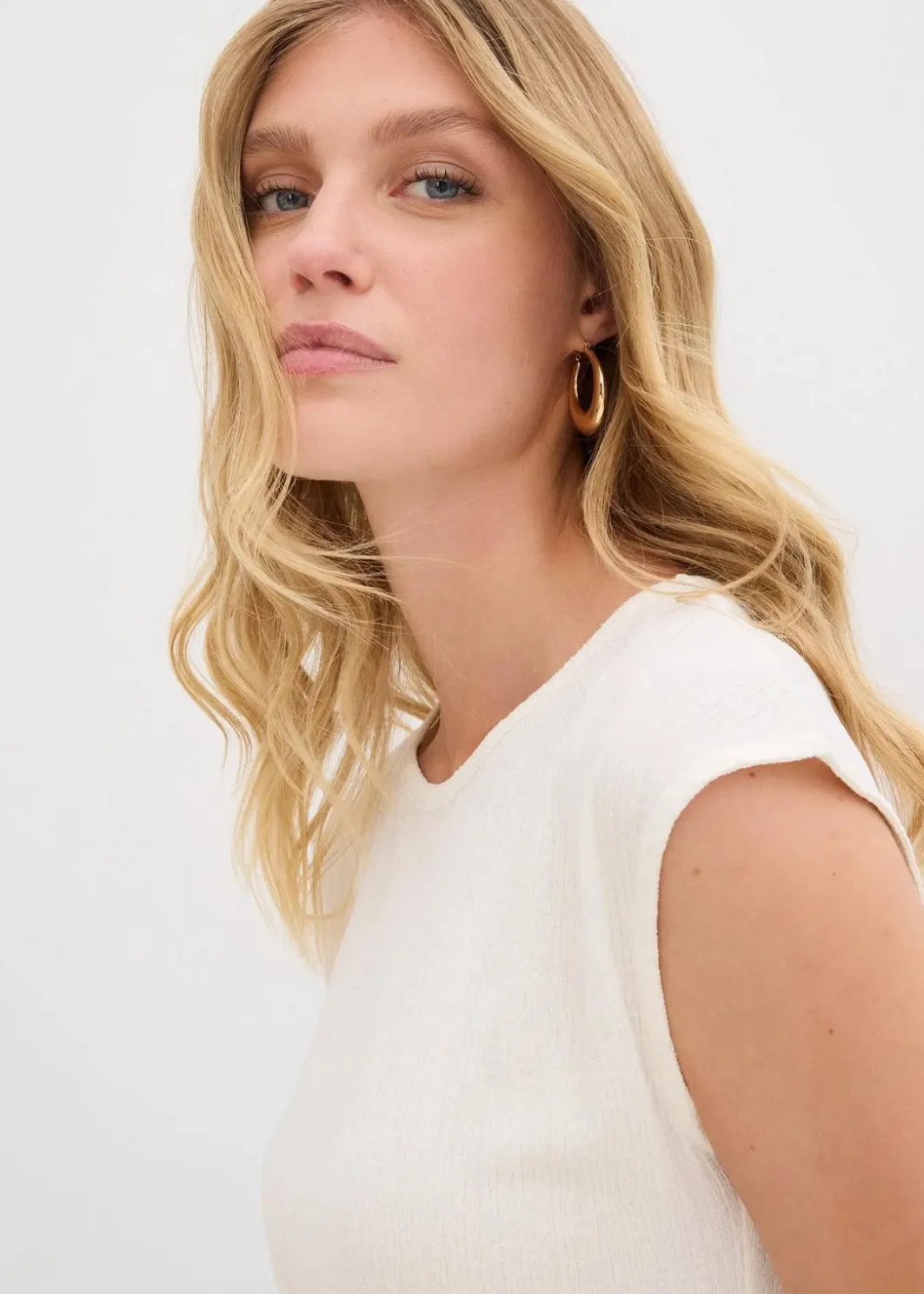 Damen bonprix Shirts & Tops|Shirt aus strukturiertem Crêpe