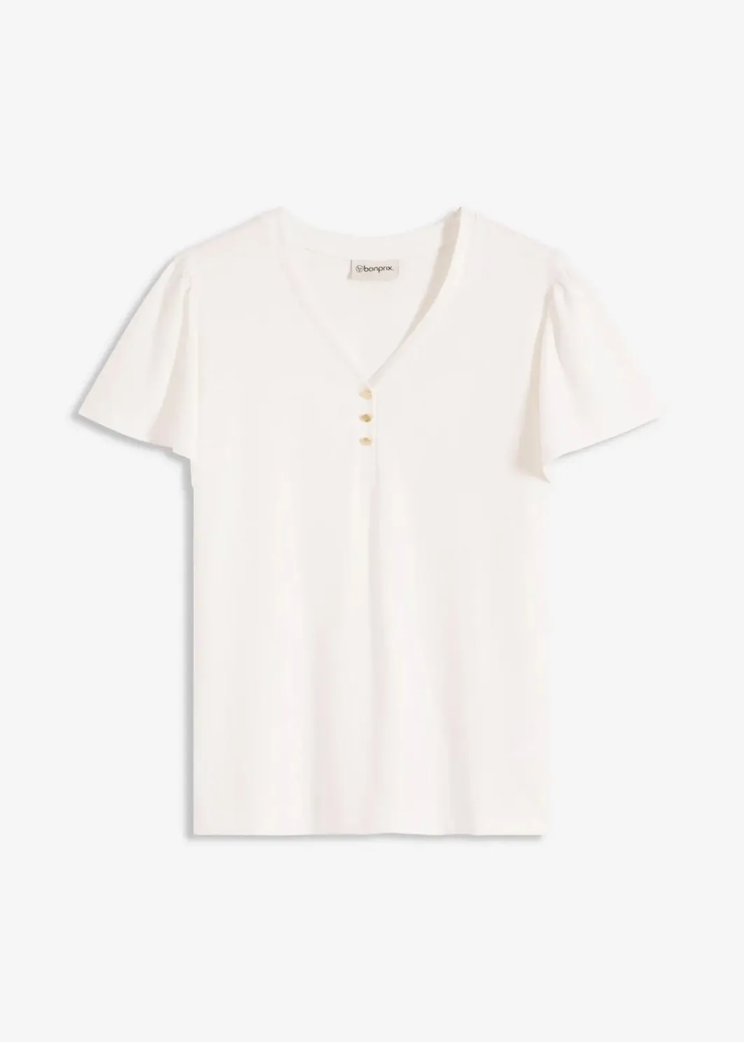 Damen bonprix Shirts & Tops|Shirt aus Viskose mit Knöpfen