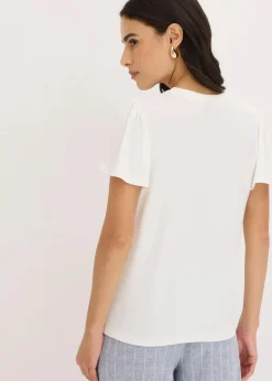 Damen bonprix Shirts & Tops|Shirt aus Viskose mit Knöpfen