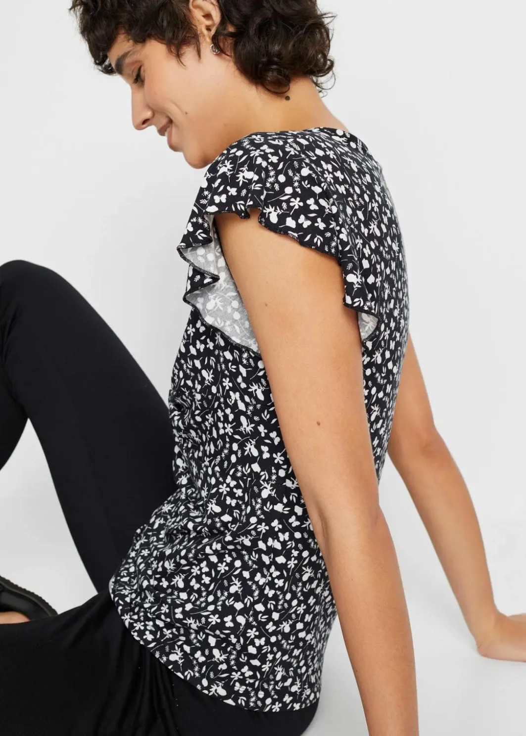 Damen bonprix Shirts & Tops|Nachhaltigere Materialien|Shirt aus Viskose-Mix