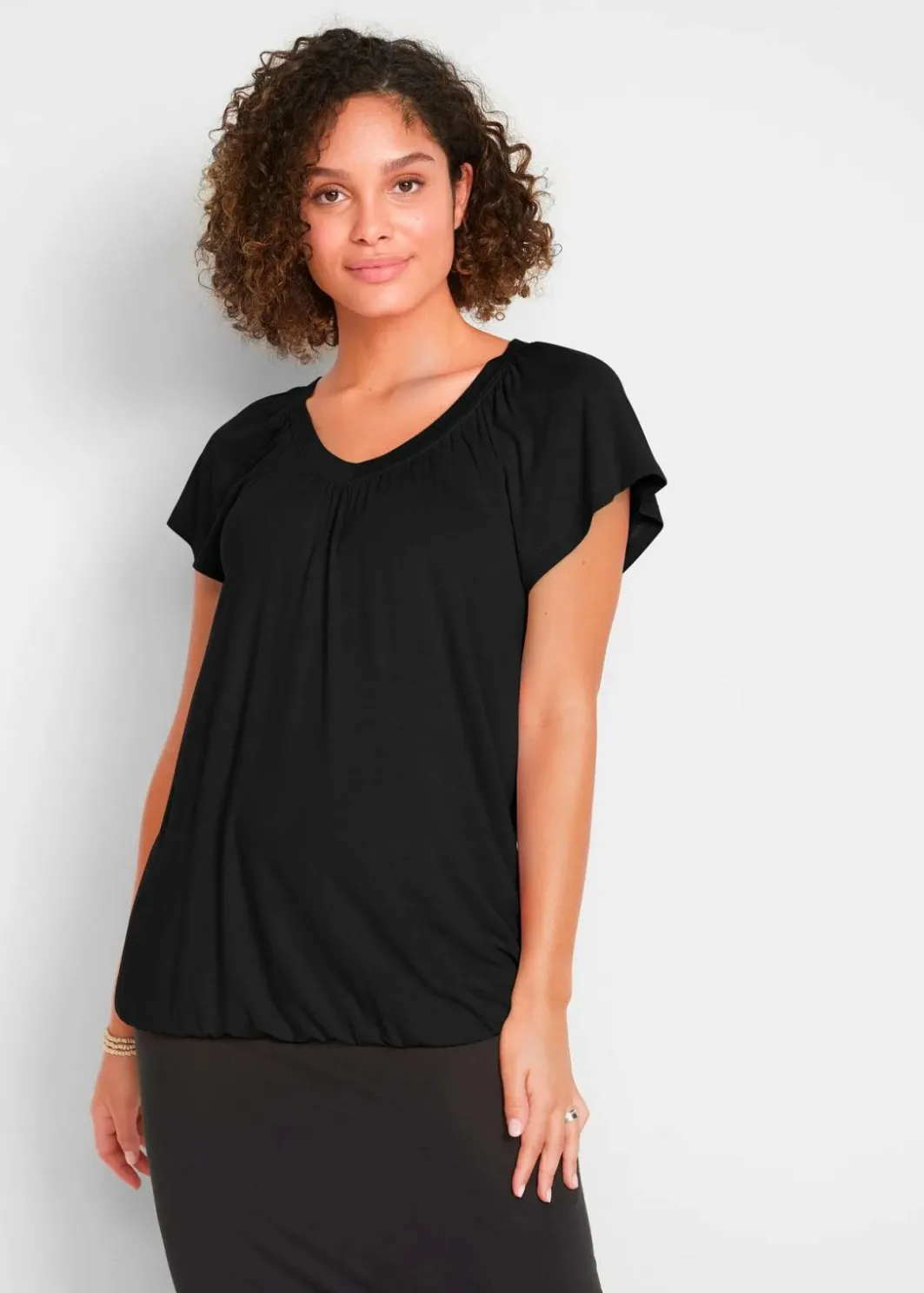 Damen bonprix Shirts & Tops|Nachhaltigere Materialien|Shirt aus Viskose-Mix