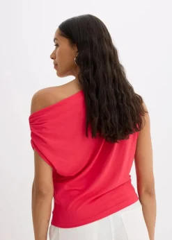 New Shirt mit asymmetrischem Ausschnitt Damen Shirts & Tops|Nachhaltigere Materialien