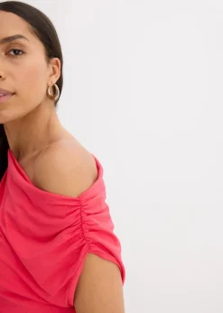 New Shirt mit asymmetrischem Ausschnitt Damen Shirts & Tops|Nachhaltigere Materialien