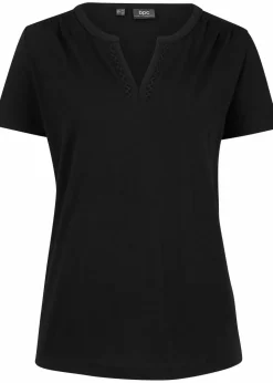 Shirt mit dekorativem Ausschnitt Damen Shirts & Tops