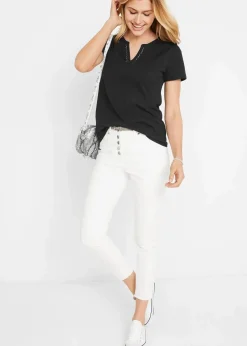 Shirt mit dekorativem Ausschnitt Damen Shirts & Tops