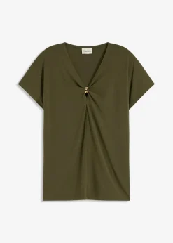 Damen bonprix Shirts & Tops|Shirt mit dekorativem Ring