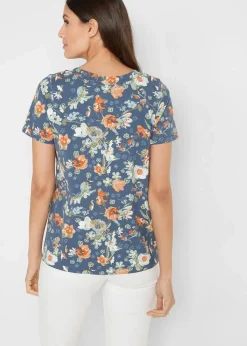 Clearance Shirt mit Druck, kurzarm Damen Shirts & Tops