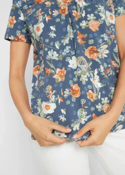 Clearance Shirt mit Druck, kurzarm Damen Shirts & Tops