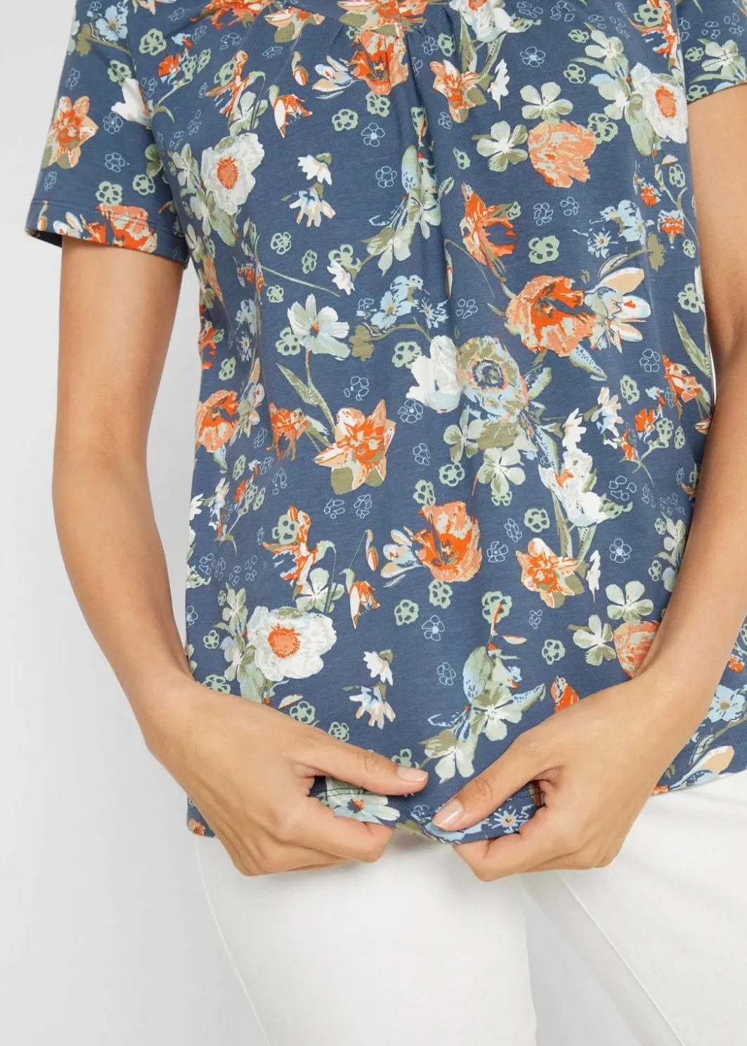 Clearance Shirt mit Druck, kurzarm Damen Shirts & Tops