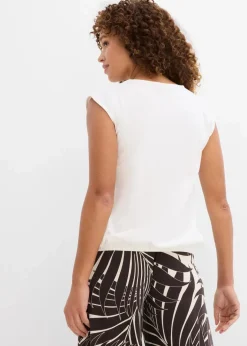 Damen bonprix Shirts & Tops|Shirt mit elastischem Bündchen