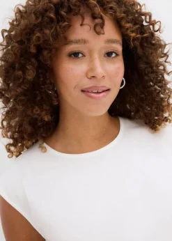 Damen bonprix Shirts & Tops|Shirt mit elastischem Bündchen
